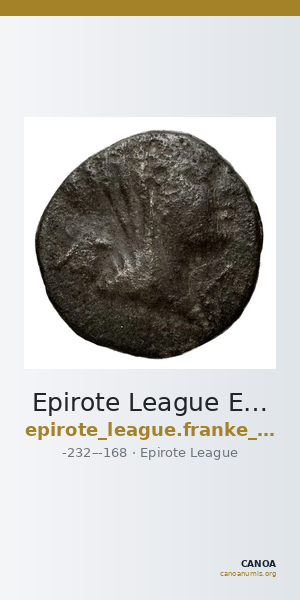 Epirote League Epirus Franke 1961 Epirote Koinon Group VI — CANOA