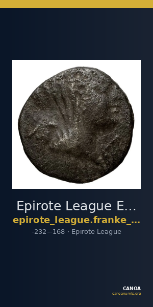 Epirote League Epirus Franke 1961 Epirote Koinon Group VI — CANOA