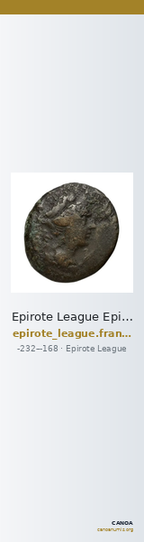 Epirote League Epirus Franke 1961 Epirote Koinon Group VII-VIII — CANOA