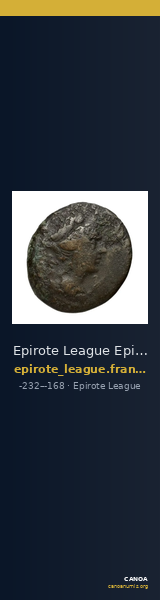 Epirote League Epirus Franke 1961 Epirote Koinon Group VII-VIII — CANOA
