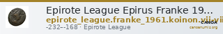 Epirote League Epirus Franke 1961 Epirote Koinon Group VII-VIII — CANOA