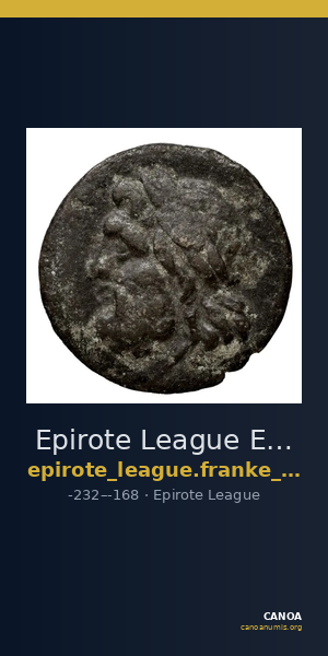 Epirote League Epirus Franke 1961 Epirote Koinon Group X — CANOA