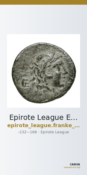 Epirote League Epirus Franke 1961 Epirote Koinon Group XIII — CANOA