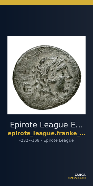 Epirote League Epirus Franke 1961 Epirote Koinon Group XIII — CANOA