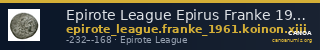 Epirote League Epirus Franke 1961 Epirote Koinon Group XIII — CANOA