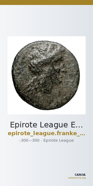 Epirote League Epirus Franke 1961 Epirote Symmachy Group VI — CANOA