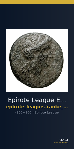 Epirote League Epirus Franke 1961 Epirote Symmachy Group VI — CANOA