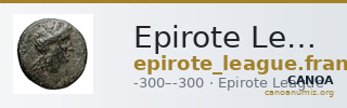 Epirote League Epirus Franke 1961 Epirote Symmachy Group VI — CANOA