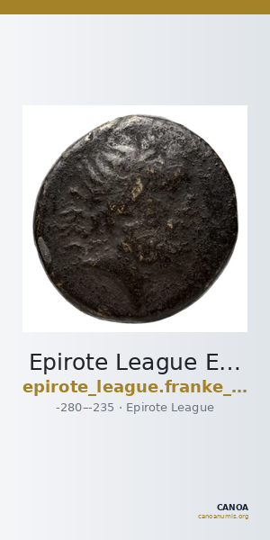 Epirote League Epirus Franke 1961 Epirote Symmachy Group X-XI — CANOA