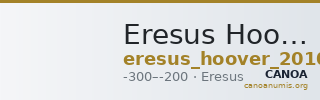 Eresus Hoover 2010 880 — CANOA