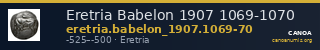 Eretria Babelon 1907 1069-1070 — CANOA