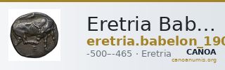 Eretria Babelon 1907 1070bis-1078 — CANOA