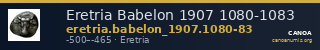 Eretria Babelon 1907 1080-1083 — CANOA