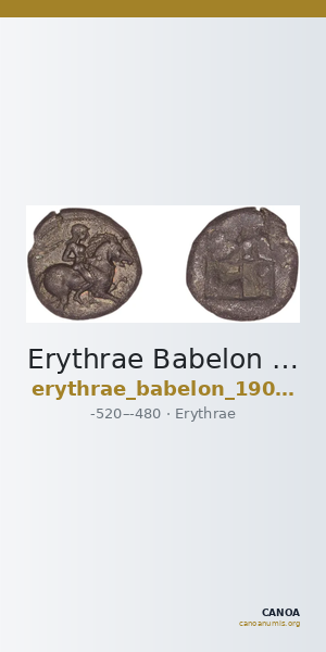 Erythrae Babelon 1907 480-3 — CANOA