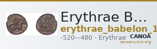 Erythrae Babelon 1907 480-3 — CANOA