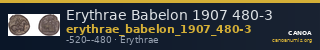 Erythrae Babelon 1907 480-3 — CANOA