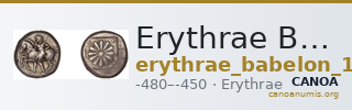 Erythrae Babelon 1910 1966-74 — CANOA