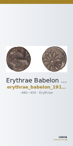 Erythrae Babelon 1910 1975 — CANOA