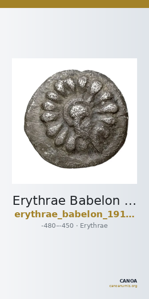 Erythrae Babelon 1910 1976 — CANOA