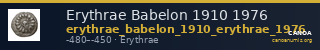 Erythrae Babelon 1910 1976 — CANOA