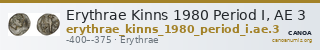 Erythrae Kinns 1980 Period I, AE 3 — CANOA