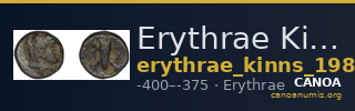 Erythrae Kinns 1980 Period I, AE 4 — CANOA