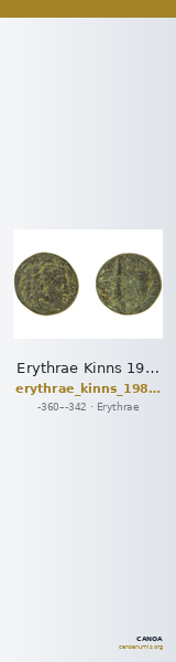 Erythrae Kinns 1980 Period II.2, AE 5 — CANOA