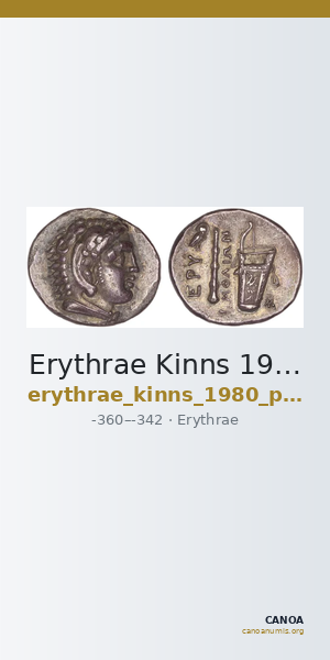 Erythrae Kinns 1980 Period II.2, AR 1 — CANOA