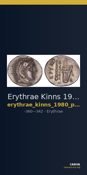 Erythrae Kinns 1980 Period II.2, AR 1 — CANOA