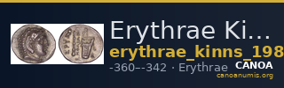 Erythrae Kinns 1980 Period II.2, AR 1 — CANOA