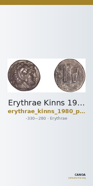Erythrae Kinns 1980 Period III, AR I — CANOA