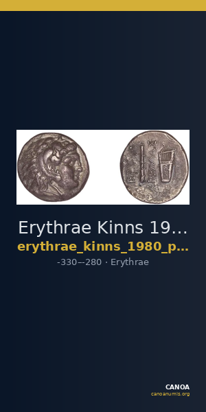 Erythrae Kinns 1980 Period III, AR I — CANOA