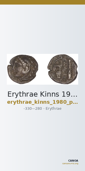 Erythrae Kinns 1980 Period III, AR II — CANOA