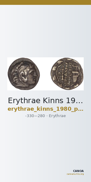 Erythrae Kinns 1980 Period III, AR III — CANOA