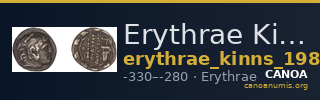 Erythrae Kinns 1980 Period III, AR III — CANOA