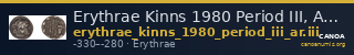 Erythrae Kinns 1980 Period III, AR III — CANOA