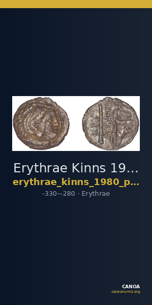 Erythrae Kinns 1980 Period III, AR IV — CANOA