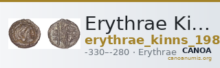 Erythrae Kinns 1980 Period III, AR IV — CANOA