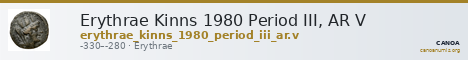 Erythrae Kinns 1980 Period III, AR V — CANOA