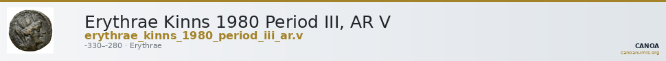 Erythrae Kinns 1980 Period III, AR V — CANOA