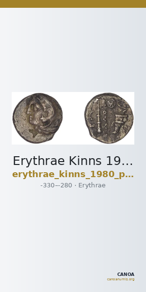 Erythrae Kinns 1980 Period III, AR VI — CANOA