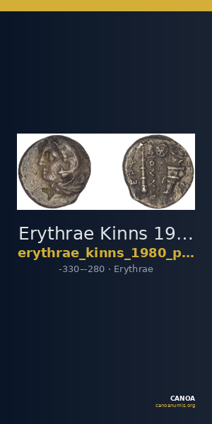 Erythrae Kinns 1980 Period III, AR VI — CANOA