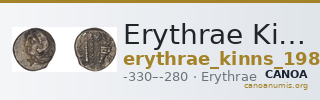 Erythrae Kinns 1980 Period III, AR VI — CANOA
