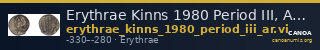 Erythrae Kinns 1980 Period III, AR VI — CANOA