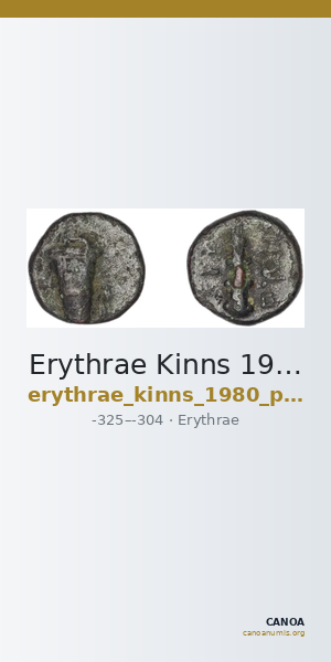 Erythrae Kinns 1980 Period III.1, AE 6 — CANOA