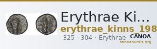 Erythrae Kinns 1980 Period III.1, AE 6 — CANOA