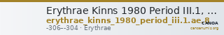 Erythrae Kinns 1980 Period III.1, AE 8 — CANOA