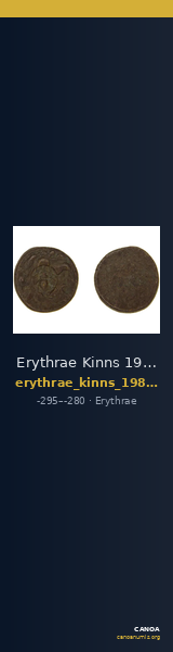 Erythrae Kinns 1980 Period III.2, AE 10 — CANOA