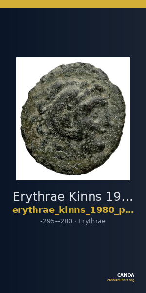 Erythrae Kinns 1980 Period III.2, AE 5 — CANOA