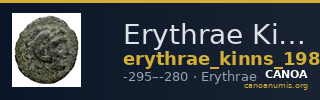 Erythrae Kinns 1980 Period III.2, AE 5 — CANOA